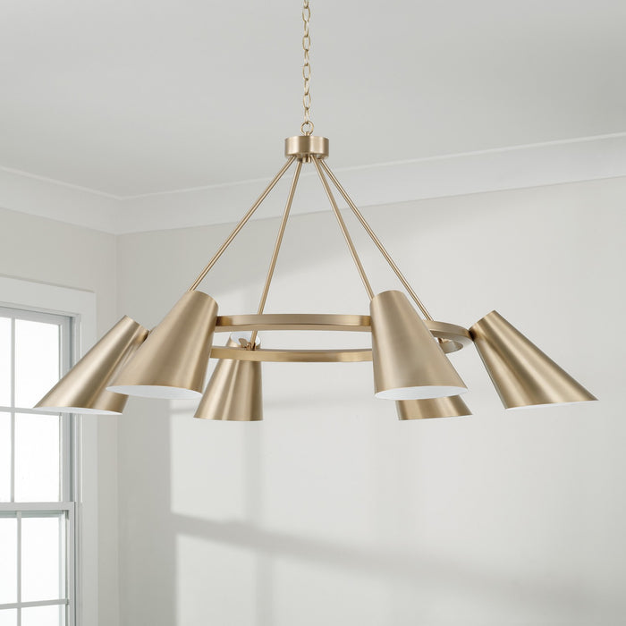 Capital Lighting - 454961MA - Six Light Chandelier - Leo - Matte Brass