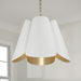 Capital Lighting - 355441RE - Four Light Pendant - Maeve - Matte Brass and White