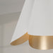 Capital Lighting - 355441RE - Four Light Pendant - Maeve - Matte Brass and White