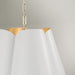 Capital Lighting - 355441RE - Four Light Pendant - Maeve - Matte Brass and White