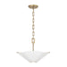 Capital Lighting - 355442RE - Four Light Pendant - Maeve - Matte Brass and White