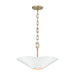 Capital Lighting - 355442RE - Four Light Pendant - Maeve - Matte Brass and White