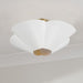 Capital Lighting - 355443RE - Four Light Pendant - Maeve - Matte Brass and White