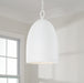 Capital Lighting - 356111CE - One Light Pendant - Mallory - Ceramic White