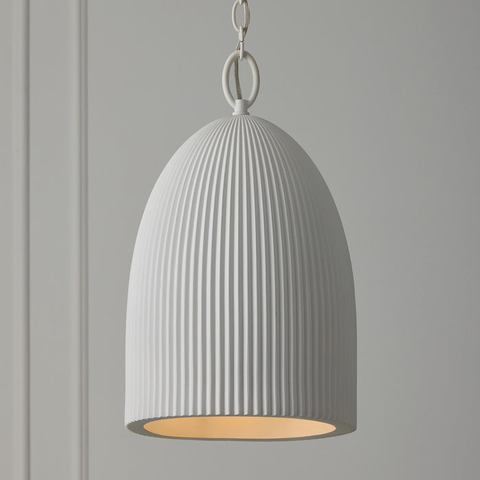 Capital Lighting - 356111CE - One Light Pendant - Mallory - Ceramic White