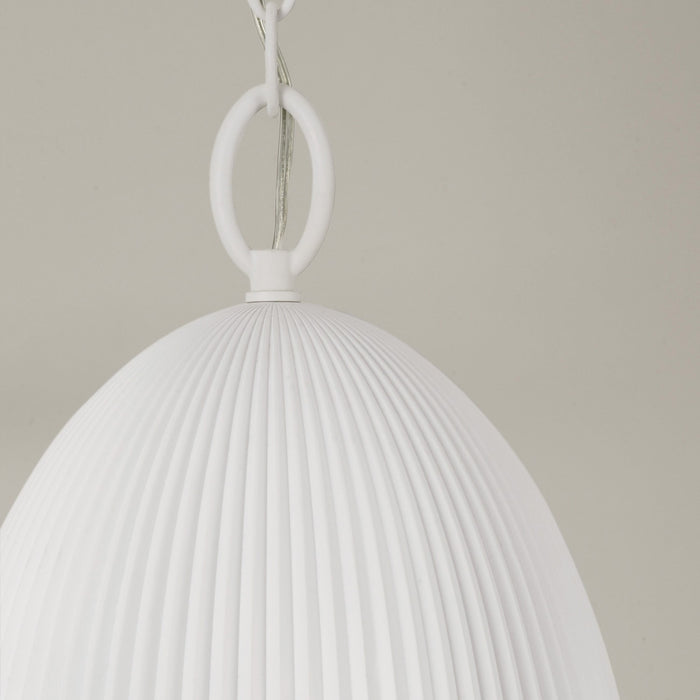 Capital Lighting - 356111CE - One Light Pendant - Mallory - Ceramic White