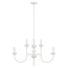 Capital Lighting - 456181CE - Eight Light Chandelier - Mallory - Ceramic White