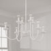 Capital Lighting - 456181CE - Eight Light Chandelier - Mallory - Ceramic White