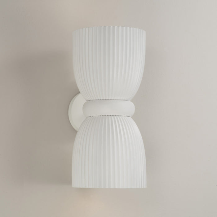 Capital Lighting - 656121CE - Two Light Wall Sconce - Mallory - Ceramic White