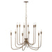 Capital Lighting - 456801MZ - 12 Light Chandelier - Marley - Mystic Bronze