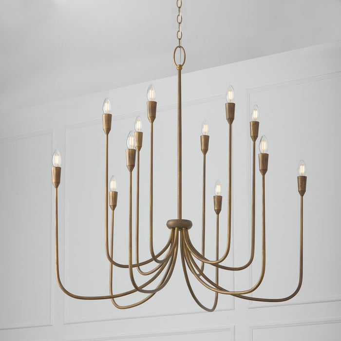 Capital Lighting - 456801MZ - 12 Light Chandelier - Marley - Mystic Bronze