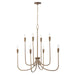 Capital Lighting - 456881MZ - Eight Light Chandelier - Marley - Mystic Bronze