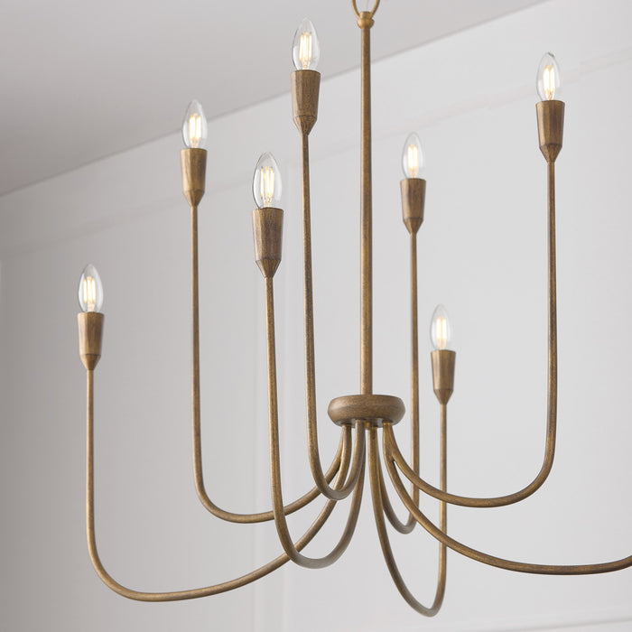 Capital Lighting - 456881MZ - Eight Light Chandelier - Marley - Mystic Bronze