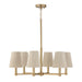 Capital Lighting - 454561MA - Six Light Chandelier - Mira - Matte Brass