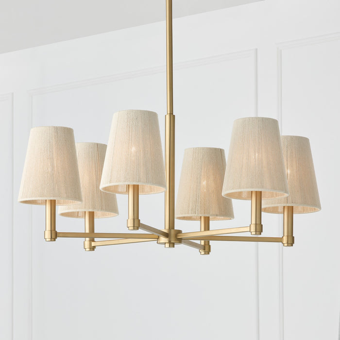 Capital Lighting - 454561MA - Six Light Chandelier - Mira - Matte Brass