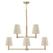 Capital Lighting - 454581MA - Eight Light Chandelier - Mira - Matte Brass