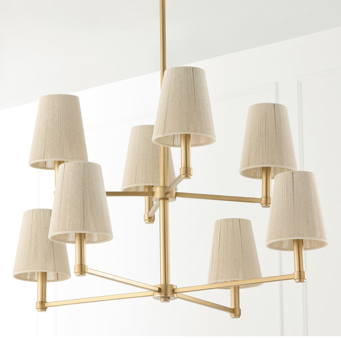 Capital Lighting - 454581MA - Eight Light Chandelier - Mira - Matte Brass