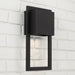 Capital Lighting - 956011BK-GL - One Light Outdoor Wall Lantern - Nate - Black