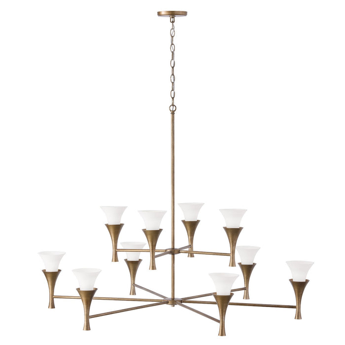 Capital Lighting - 455701ML - Ten Light Chandelier - Nola - Mystic Luster