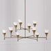 Capital Lighting - 455701ML - Ten Light Chandelier - Nola - Mystic Luster