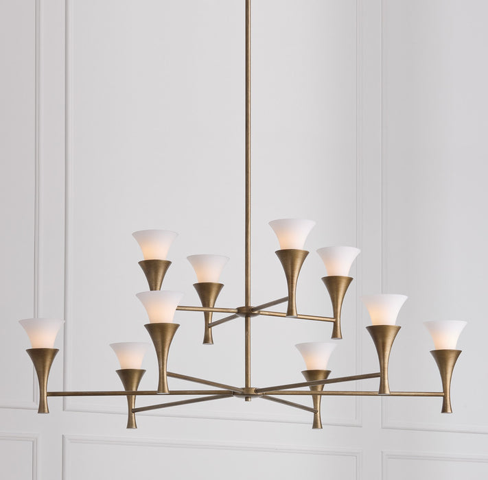 Capital Lighting - 455701ML - Ten Light Chandelier - Nola - Mystic Luster