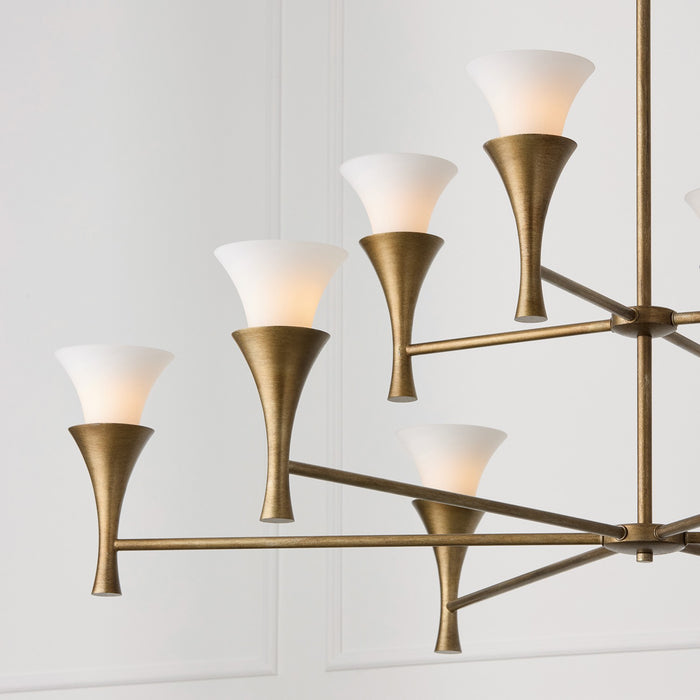 Capital Lighting - 455701ML - Ten Light Chandelier - Nola - Mystic Luster