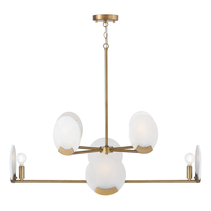 Capital Lighting - 454681AD - Eight Light Chandelier - Oriya - Aged Brass