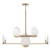 Capital Lighting - 454681AD - Eight Light Chandelier - Oriya - Aged Brass