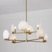 Capital Lighting - 454681AD - Eight Light Chandelier - Oriya - Aged Brass