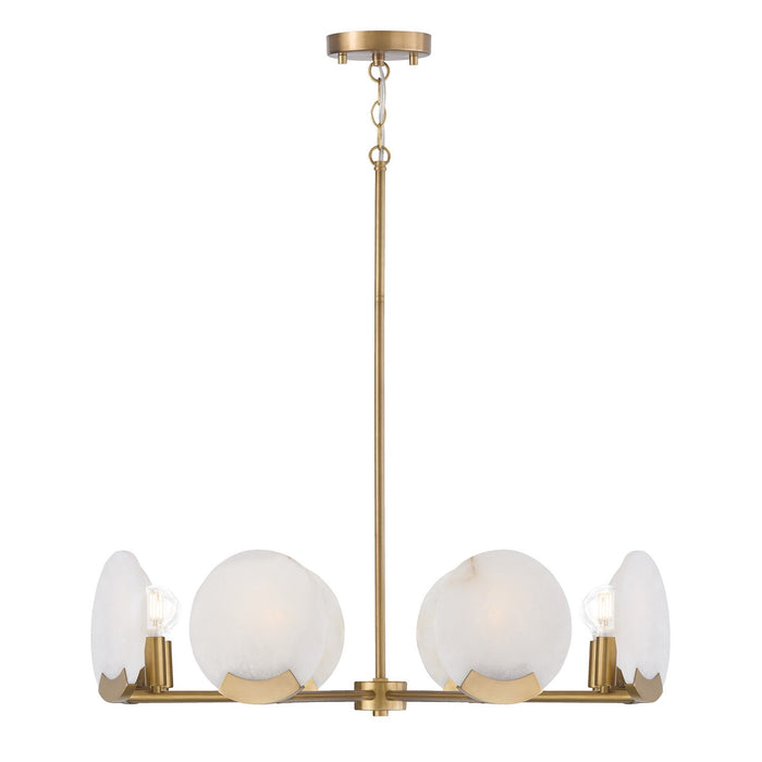 Capital Lighting - 454682AD - Eight Light Chandelier - Oriya - Aged Brass