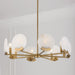 Capital Lighting - 454682AD - Eight Light Chandelier - Oriya - Aged Brass