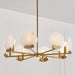 Capital Lighting - 454682AD - Eight Light Chandelier - Oriya - Aged Brass