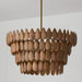 Capital Lighting - 354442LW - Four Light Pendant - Ravi - Light Wood and Patinaed Brass