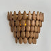 Capital Lighting - 654411LW - One Light Wall Sconce - Ravi - Light Wood and Patinaed Brass