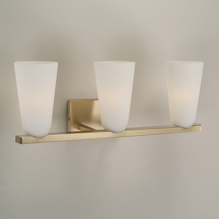 Capital Lighting - 156931MA-556 - Three Light Vanity - Romy - Matte Brass