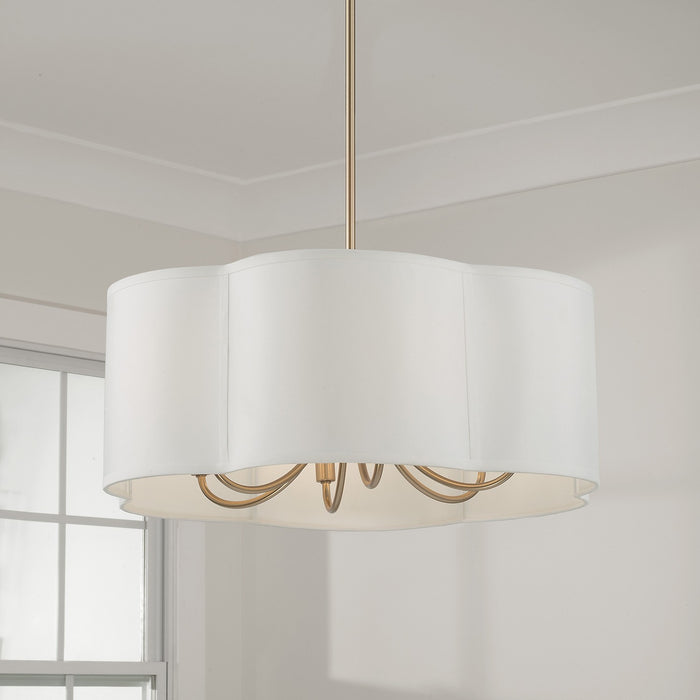 Capital Lighting - 356461MA - Six Light Pendant - Sabine - Matte Brass