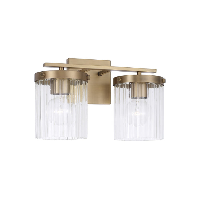 Capital Lighting - 156221AD-555 - Two Light Vanity - Vaughn - Aged Brass