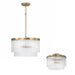 Capital Lighting - 356231AD - Three Light Pendant - Vaughn - Aged Brass