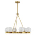 Savoy House - 1-1014-6-322 - Six Light Chandelier - Darien - Warm Brass