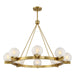 Savoy House - 1-1015-8-322 - Eight Light Chandelier - Darien - Warm Brass