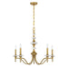 Savoy House - 1-1361-5-322 - Five Light Chandelier - Champlain - Warm Brass