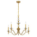 Savoy House - 1-1361-5-322 - Five Light Chandelier - Champlain - Warm Brass
