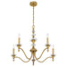 Savoy House - 1-1361-5-322 - Five Light Chandelier - Champlain - Warm Brass