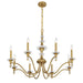 Savoy House - 1-1362-8-322 - Eight Light Chandelier - Champlain - Warm Brass