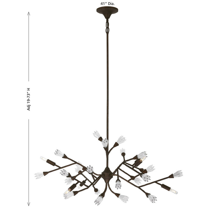 Savoy House - 1-2168-6-105 - Six Light Chandelier - Malinda - Bark