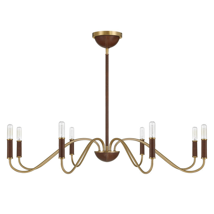 Savoy House - 1-2748-8-322 - Eight Light Chandelier - Abeline - Warm Brass