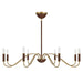 Savoy House - 1-2748-8-322 - Eight Light Chandelier - Abeline - Warm Brass