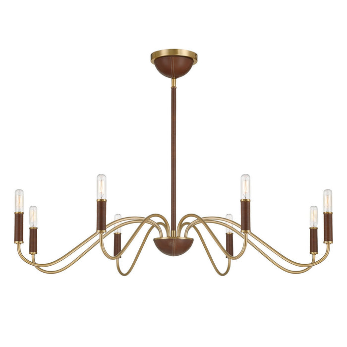 Savoy House - 1-2748-8-322 - Eight Light Chandelier - Abeline - Warm Brass