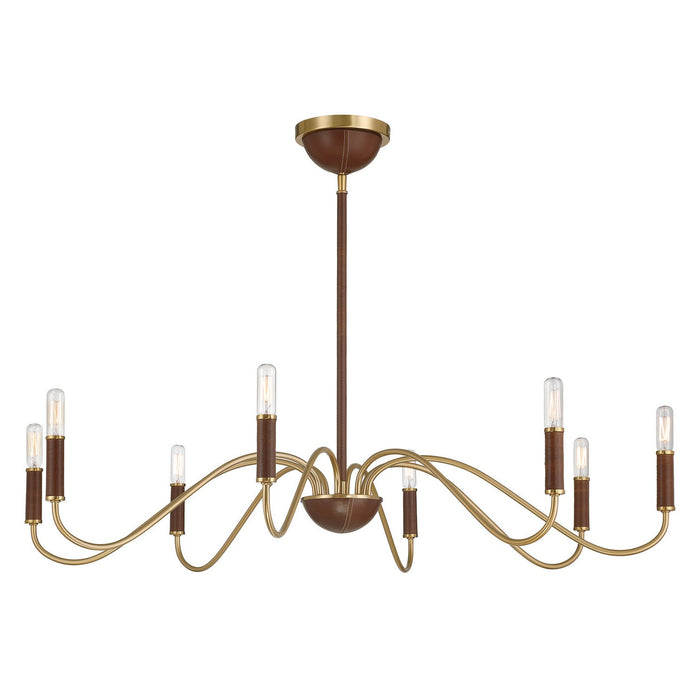 Savoy House - 1-2748-8-322 - Eight Light Chandelier - Abeline - Warm Brass
