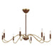 Savoy House - 1-2748-8-322 - Eight Light Chandelier - Abeline - Warm Brass